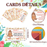 Christmas Scavenger Hunt Games, Gingerbread Man Clue Hunting Games For Party, Merry Christmas Party Decor Supplies Favors, Xmas Indoor Outdoor Activities For Family, 12 Cards With Envelopes -02