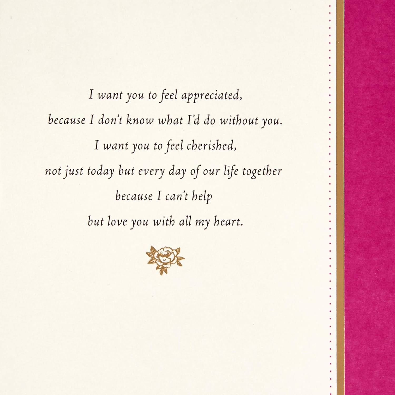 Hallmark Mahogany Mothers Day Card for Wife or Significant Other (With All My Love) (699MBC1177)