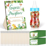 Dinosaur Baby Shower Game Guess How Many Pacifiers Games Sign 50 Small Guessing 20 Hb Pencils 750 Ml Milk Bottle 400 Acrylic Pacifiers Decorations Guests Gender Reveal Party Favors