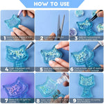50 Pcs Resin Shaker Films 5 X 3.5 Inch Plastic Sealing Protective Films Transparent Seal Film Stickers For Resin Moulds Craft Silicone Resin Molds Making Quicksand Pendant Jewelry Decor Diy Crafts