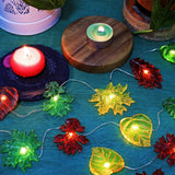 Fall Leaf String Lights Maple Oak Leaf Garland Decorative Harvest Fairy Lights Plug In Or Battery Operated String Lights
