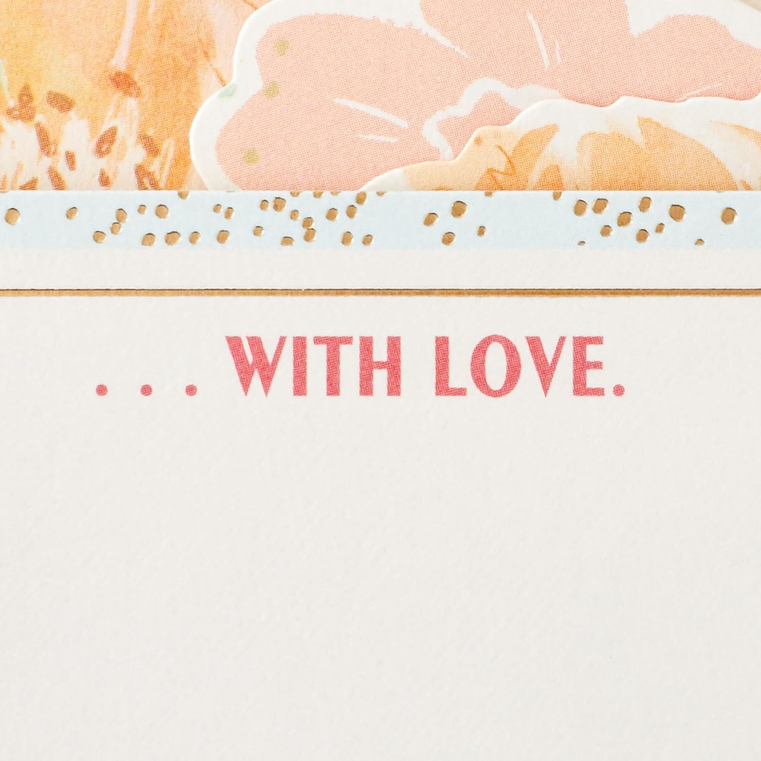 Hallmark Paper Wonder Mother's Day Pop Up Card (Pink Flowers)