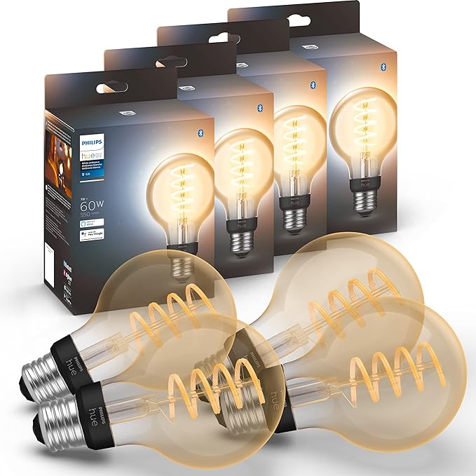 A19 Smart LED Light Bulb 6 Pack Tunable White WiFi Matter Compatible 60W Equivalent E26 Voice Control