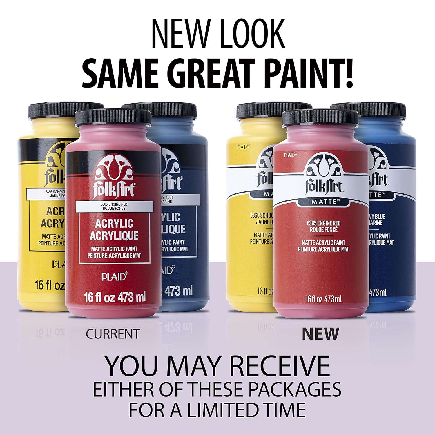 FolkArt Matte Acrylic Paint in Assorted Colors, 16 oz, Wicker White 16 Fl Oz