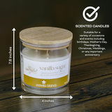 14.5Oz Vanilla Sugar Scented Candle, Cozy Fall Home Fragrance, Soy Wax Candle With Long-Lasting Burn, Gift For Women & Men
