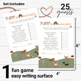 Woodland Guess The Price Baby Shower Games - 25 Cards - Rustic Boho Themed Ideas - Gender Neutral Baby Shower Activities Boys Or Girls - 4X6 Set