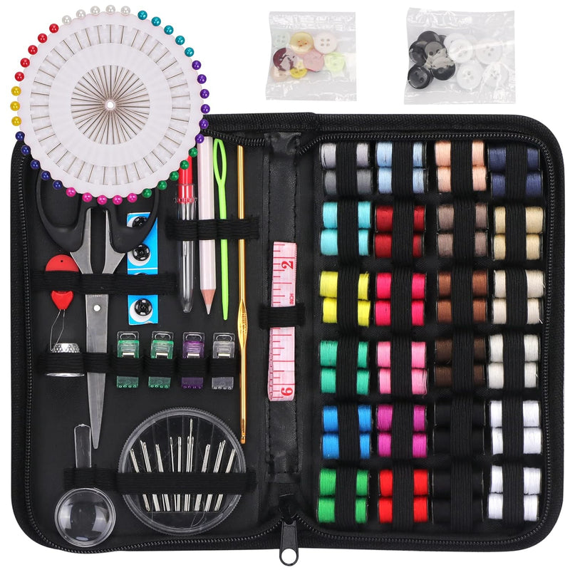 Sewing Kit For Adults And Kids, Needle And Thread Kit, 170 Pcs Sewing Supplies