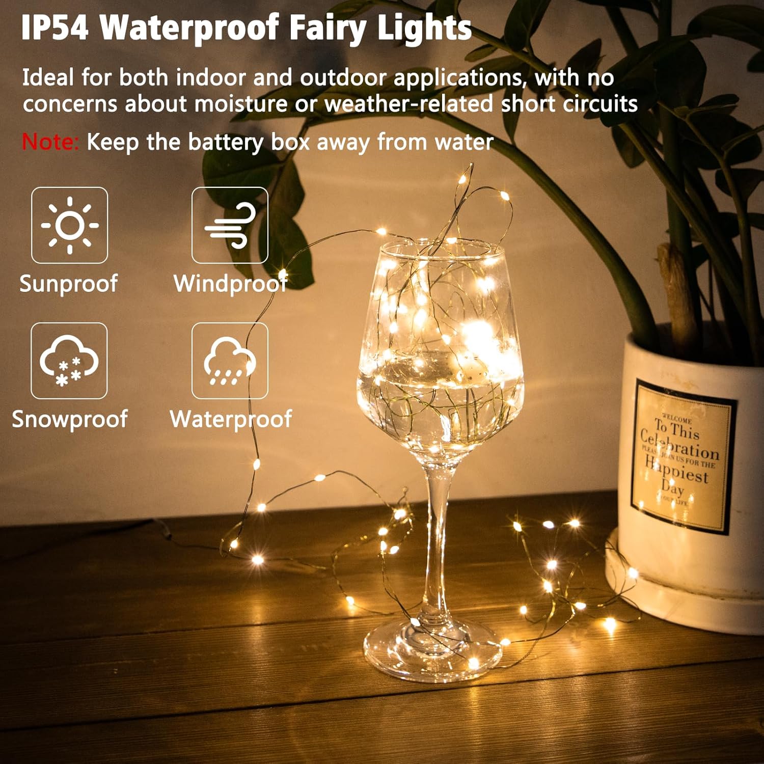 2 Pack Timer Fairy Lights Battery Operated, 16.4Ft 50 Led Dark Green Wire Micro Starry Twinkle Light With Auto Waterproo