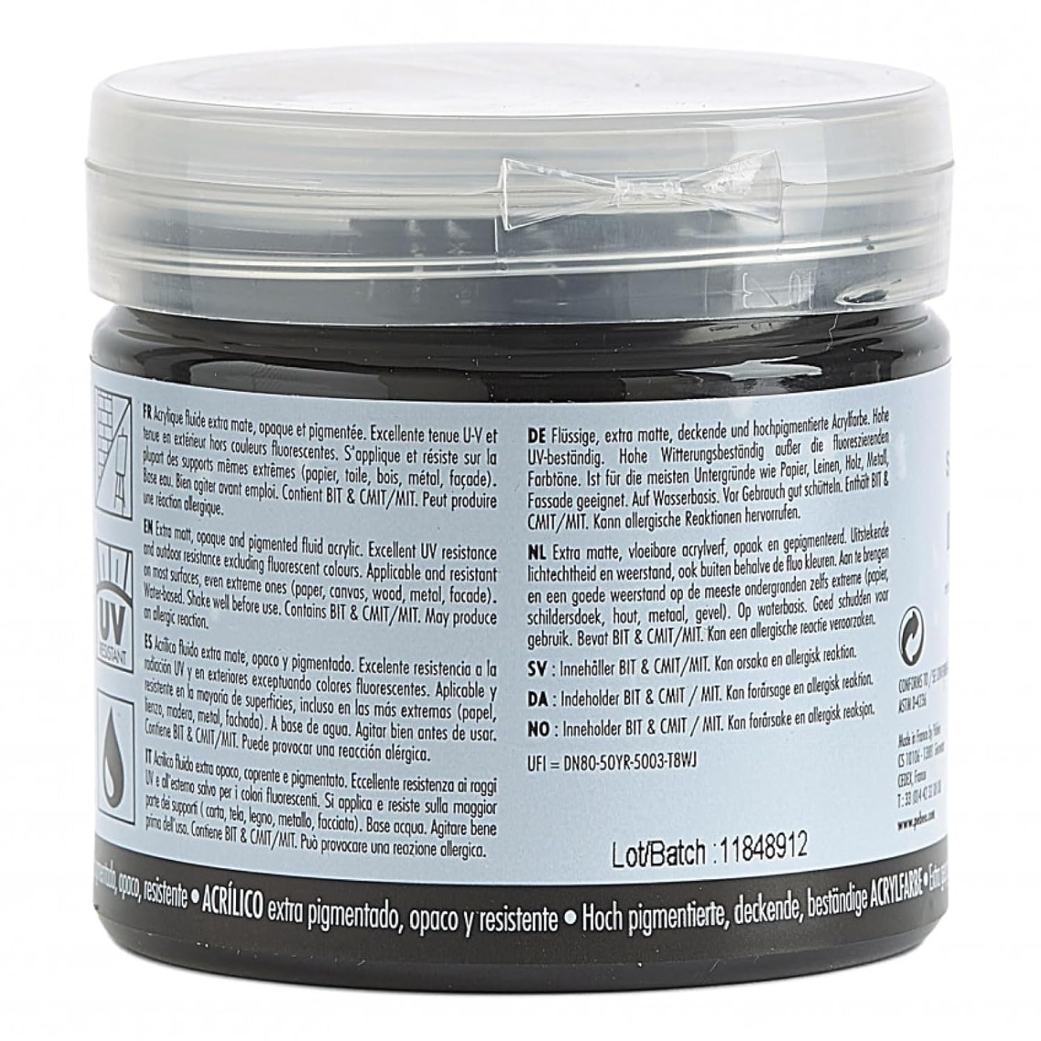 Pebeo Mat Pub, extra fine, 140 ml-Ivory Black Acrylic Paint