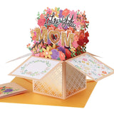 Love You Mom Pop Up Card, 3D Mother'S Day Greeting Card For Mom, Wife, Godmother, Mother In Law, Gift For Birthday - 7.1"X7" - Includes Envelope And Message Note