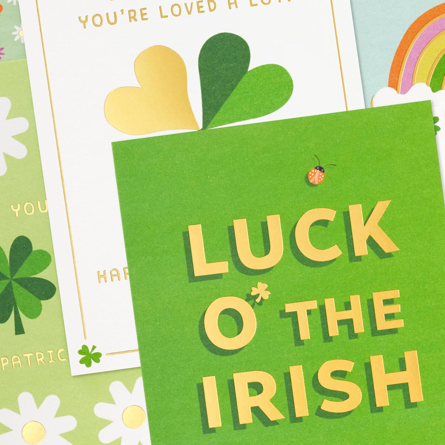 Hallmark St. Patrick's Day Card Assortment (24 Blank Cards with Envelopes) for Kids, Teens, Friends