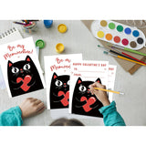 Set Of 30 Valentine'S Card, Cat Themed Valentine For Friends, Gift For Colleagues Boss Employees, Greeting Cards For Work Friends, Assorted Coworker Notecards, Valentine Cards With Printed Message, 3