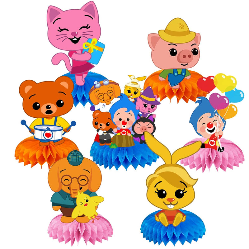 7 Pcs Plim Plim Birthday Party Decoration, Carnival Circus Clown Honey