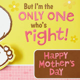 Hallmark Funny Mother's Day Card from Son (Snoopy)