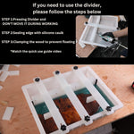 Large Adjustable Epoxy Mold With Divider-23.6X15.7X3 In No-Seal Resin Mold Integrated Clamping System, Perfect For Beginners & Experienced Artists Alike - Ideal For Creative Resin Art Projects