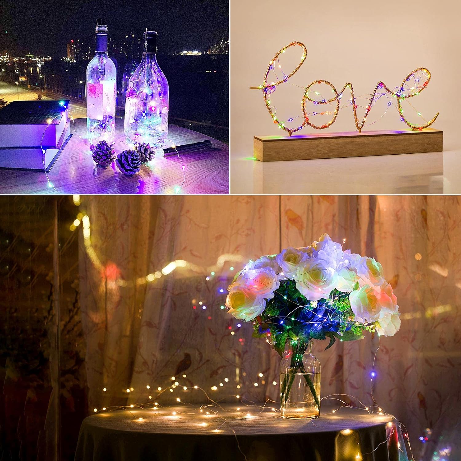 Multicolor Twinkle Lights With 8 Lighting Modes, Fairy Lights With 36Ft 100 Led, Usb Powered Christmas Lights With Remot