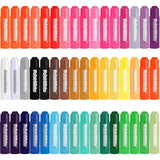 Solid Tempera Paint Sticks 48 Colors, Washable Paint Sticks Bulk, Quick Drying, Non-Toxic, Rainbow Colors Tempera Stick For Kids Toddler, No Mess Art Supplies For Paper Wood Glass Ceramic Canvas