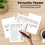 Locally Grown Baby Shower Games - Guess Who Mommy Or Daddy Card Set | Farmers Market Theme Ice Breaker Activities For Parents-To-Be (5" X 7" 25Pcs) A07