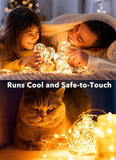 6 Pack Battery Operated Fairy Lights 7FT 20 LED Warm White Firefly String Lights Waterproof Silver Wire for Mason Jars Wedding Party DIY Centerpiece Decor