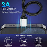 5 Pack USB A to USB C Fast Charging Cable Set 3FT 6FT 10FT for iPhone 17 16 15 Samsung Galaxy