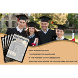 Graduation Party Games - Ever Or Never Game Cards For The Graduate - Graduation Party Decorations 2024 - Gold & Black Grad Celebrations Party Supplies For High School/College - 30 Game Cards(E02)