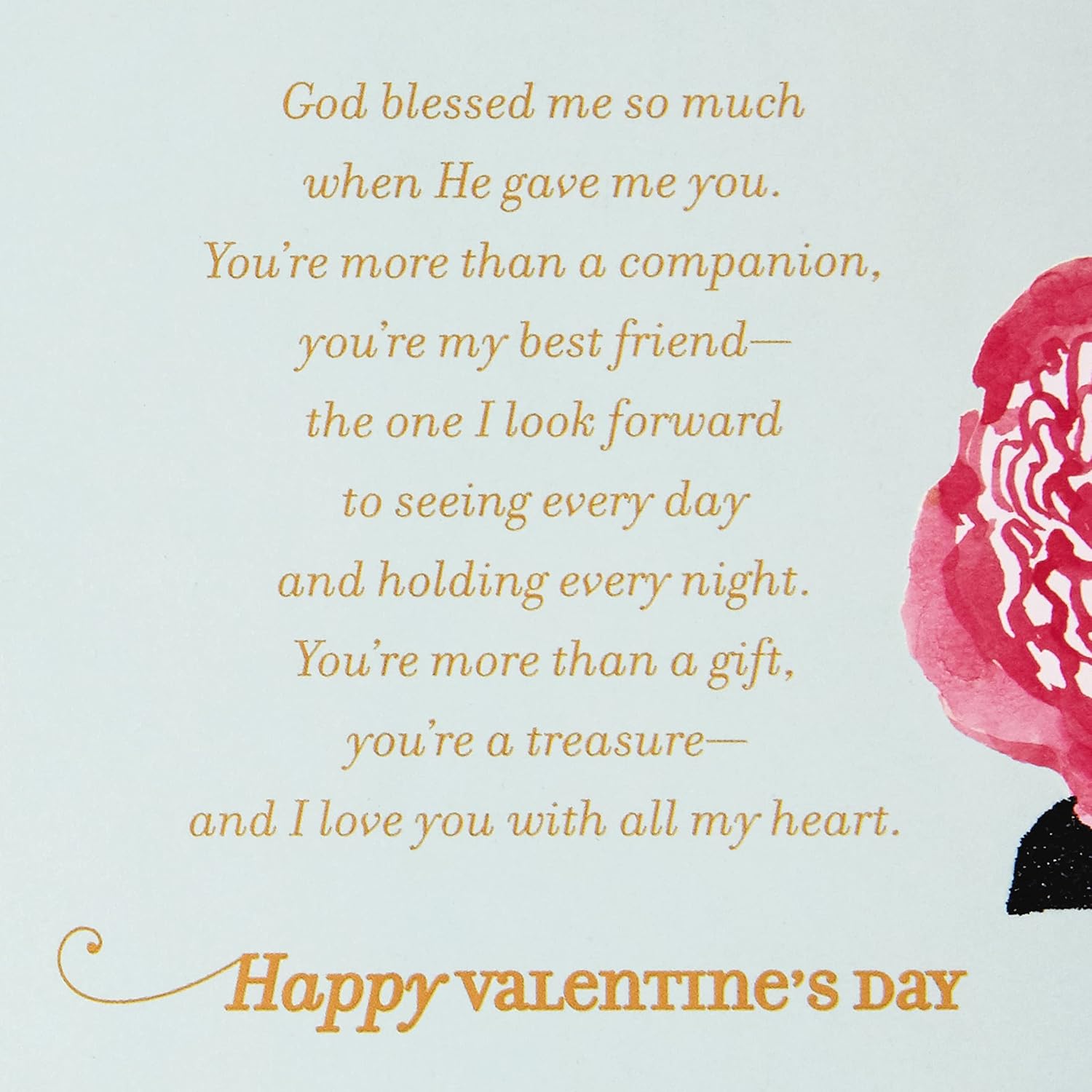 Hallmark DaySpring Religious Valentine's Day Card for Wife (Yesterday, Today, Always)