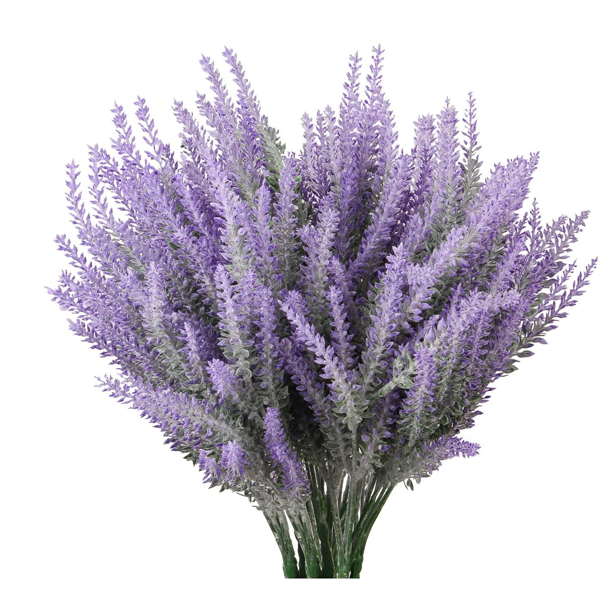 Artificial Flowers 12 Bundles Lavender Bouquet For Wedding Home Office Decoration - Purple