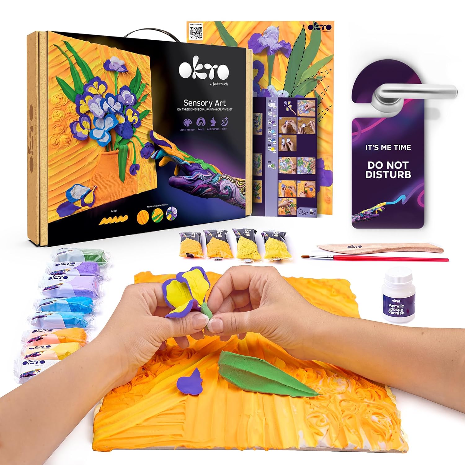 Sensory Art 3D Clay Painting Kit, Irises, Vincent Van Gogh