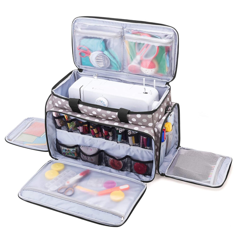 Sewing Machine Case With Removable Padding Pad, Travel Case For Sewing Machine