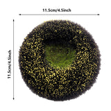 5Pcs Sunflower Foam Flocking Flower Wick 4.5 Inch Yellow Green Artificial Simulation Sunflower Flower Heart Plastic Flower Wick For Wedding Party Home Decoration Sticky In Garland