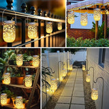 12 Pack Solar Mason Jar Lights Lids 30 LED Fairy Lights Warm White Firefly Lights for Patio Garden Outdoor Decor