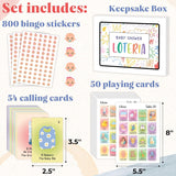 Baby Shower Games For Girls And Boys - Baby Shower Loteria Bilingual Activities For Kids Ideas, Funny Party Bingo Game Loteria Cards In Spanish And English For 50 Players