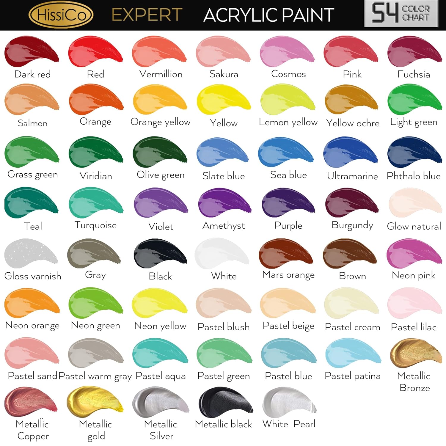Acrylic Paint Set 66 Pcs Of 54 Colors 2Fl Oz 60Ml Bottles With12 Brushes,Non Toxic 54 Colors Acrylic Paint No Fading Rich Pigment For Kids Adults Artists Canvas Crafts Wood Painting