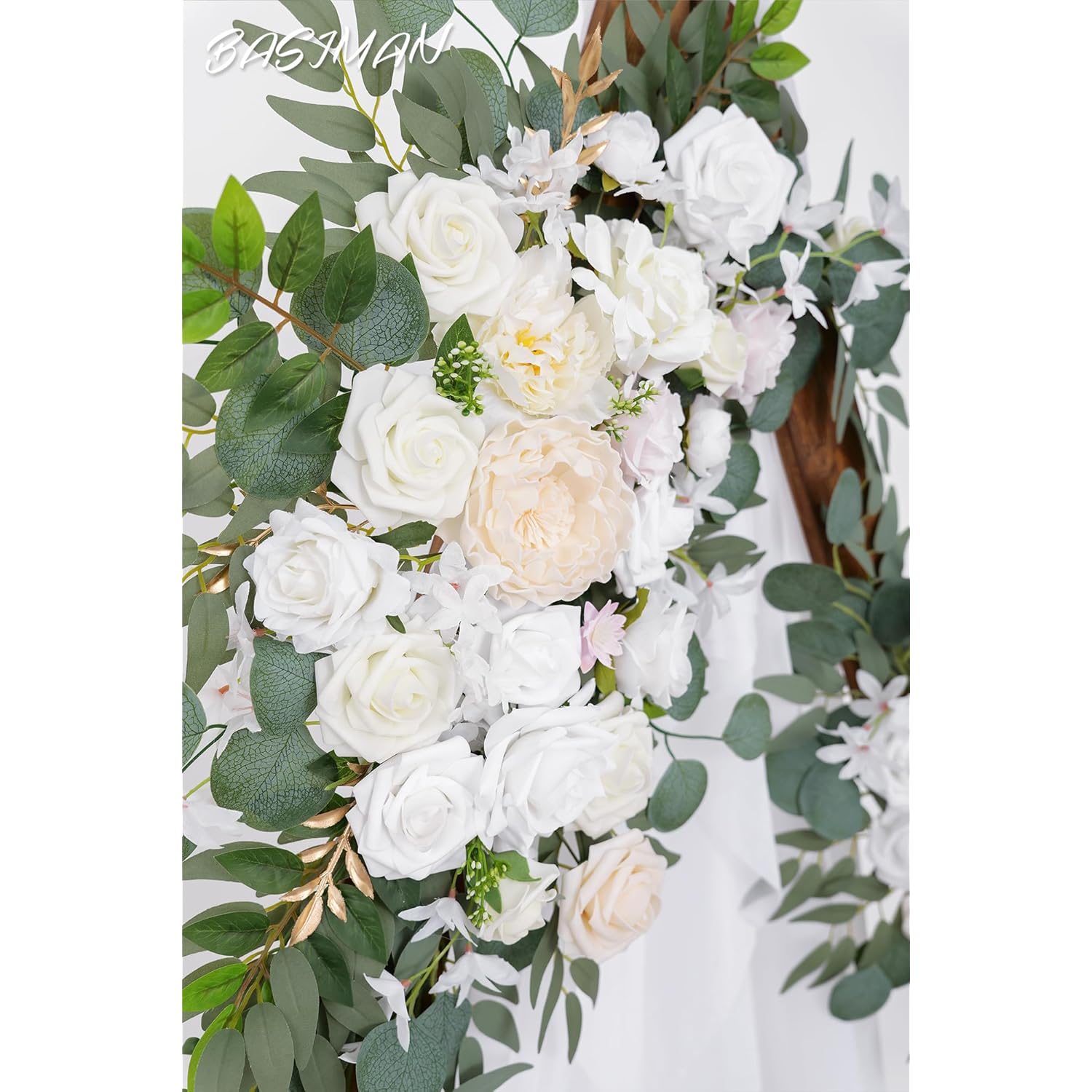 Arch Flowers (Pack Of 2) For Wedding Ceremony Arbor And Reception Backdrop Decoration Wedding Welcome Signs Floral Birthday Party Decoration