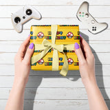 Happy Birthday Wrapping Paper Roll - Game Birthday Gift Wrap Paper For Gamer Boys Girls Kids - Total 28.5 Sq.Ft