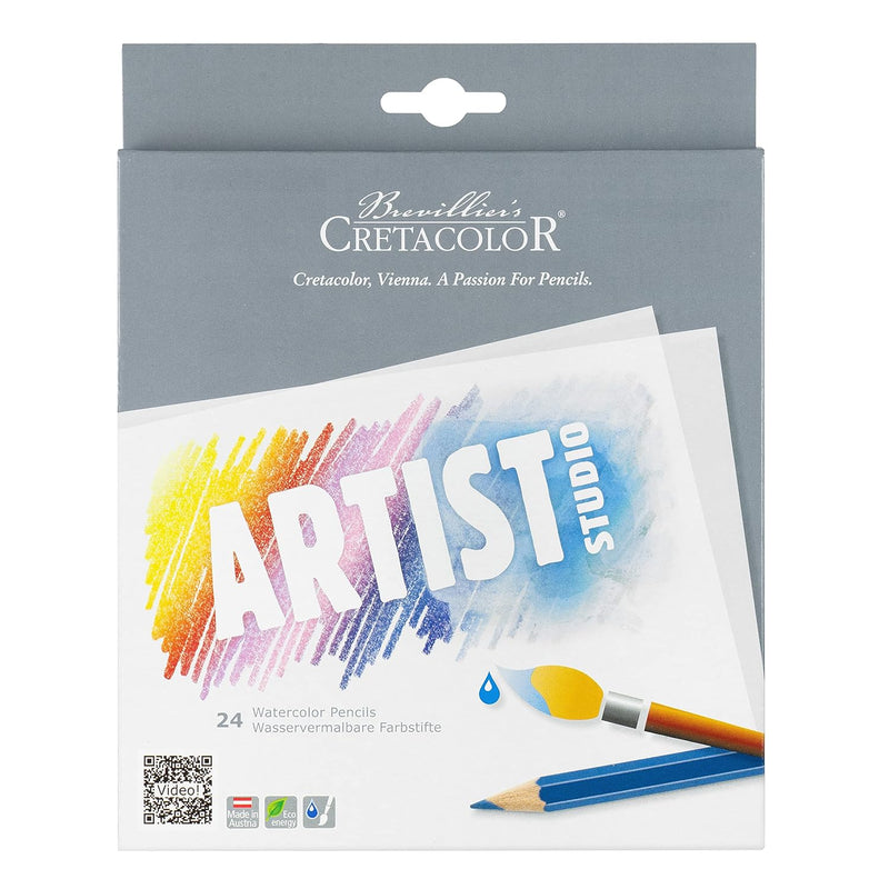 Artist Studio Watercolor Pencil Set, 24-Colors