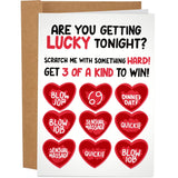Funny Scratch Off Valentine'S Day Card For Him 5 X7 Inch | Happy Anniversary Card For Boyfriend Husband Fiance | Naughty Scratch Off Valentines Day Card Gift For Men