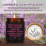 Inspirational Scented Candles Gifts For Women, Birthday & Thinking Of You Candle Gift For Her, Encouragement/Get Well Soon/Cheer Up/Positive Gifts For Friends, Coworker, Sister, Natural Soy Candle-33