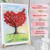 Anniversary Card For Wife, Love Card, Heart Tree Quilling Card For Wedding, Birthday, Thinking Of You, 1St 25Th 50Th 60Th Anniversary Card, Valentines Day Card, Mothers Day Card
