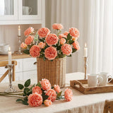 36 Bundles Artificial Flowers Peonies Roses 108 Heads Fake Silk Peony Bouquet Floral Arrangements For Wedding Bridal Shower Valentine'S Day Table Centerpieces Vase Decoration(Peach)