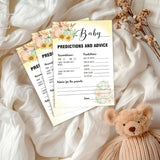 Little Pumpkin Baby Predictions And Advice Baby Shower Games, 25 Pumpkin Gender Neutral Cards, 5 × 7 Inches Game Cards, Gender Reveal Party Games For Women, Guests, Fall Baby Shower Decorations-A04