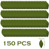 150 Pcs Artificial Silk Green Leaves Fabric Fake Leaves Green Artificial Leaves Silk Rose Leaves For Crafts Scrapbooking Floral Arrangements Home Kitchen Wedding Party Decorations