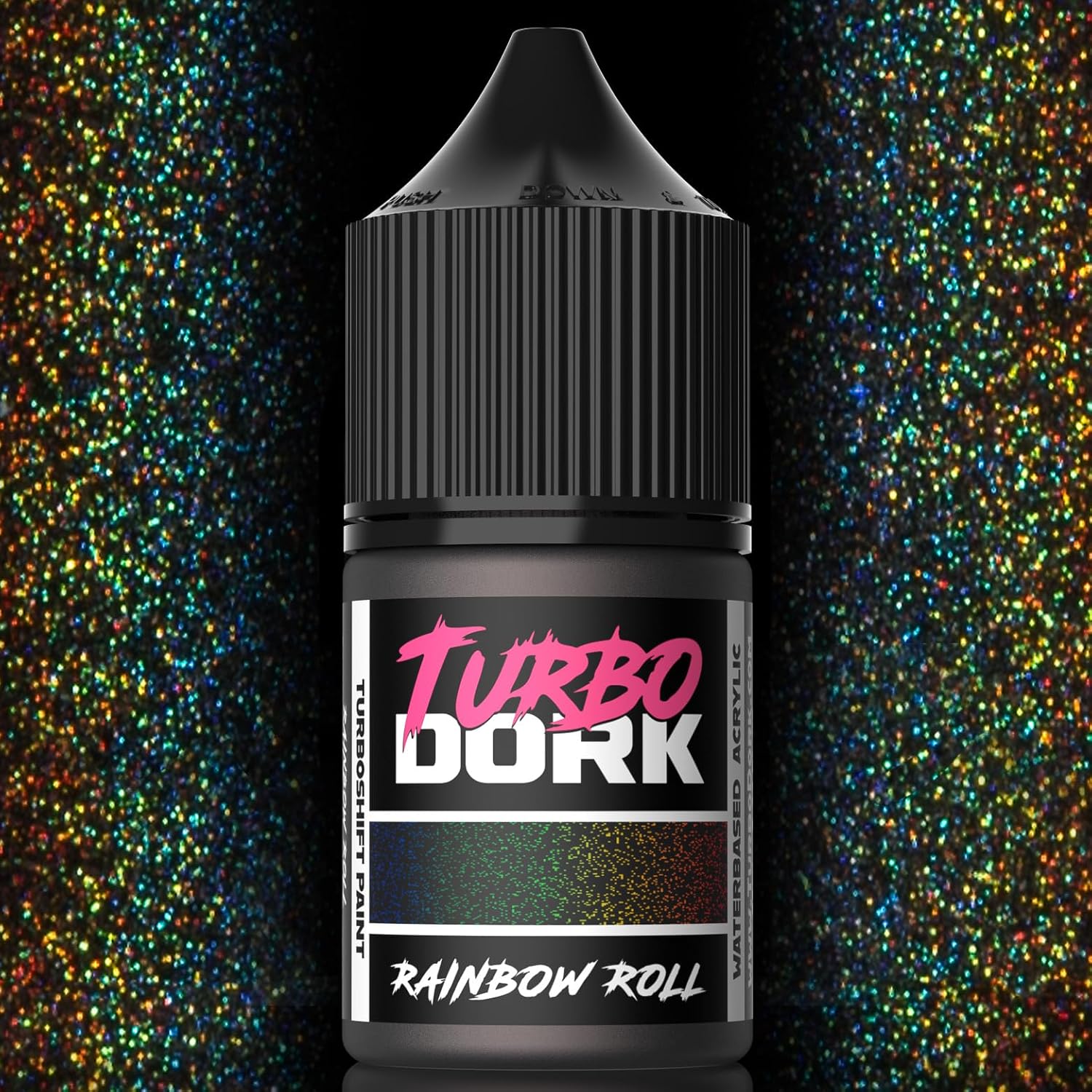 Rainbow Roll Turboshift Acrylic Paint 22Ml Bottle - Water-Based Non-Toxic Metallic Color Shifting Paint