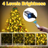 Christmas Tree Lights Indoor, 400 Led 16 Lines Of 6.6Ft With 8 Flashing Modes, Remote Control & Timer, Memory Function,