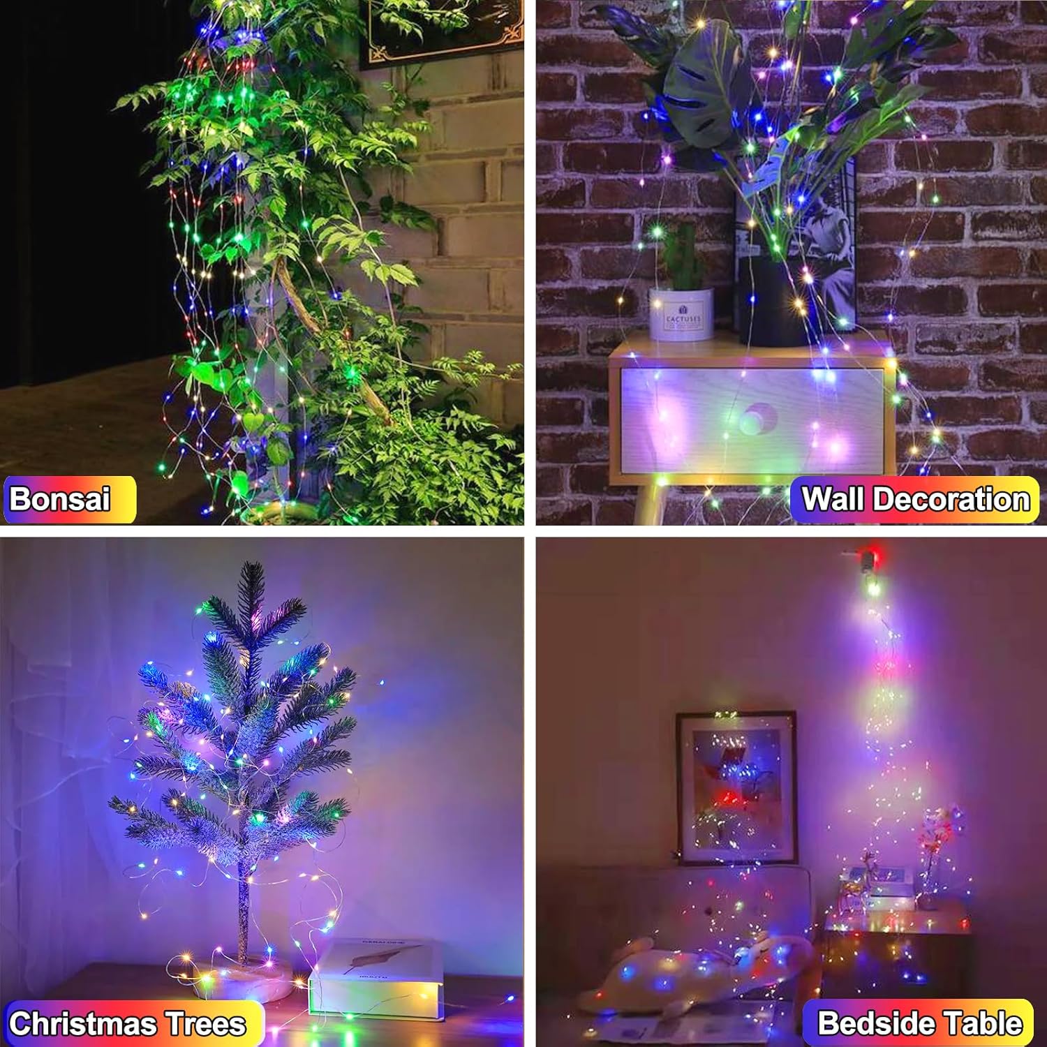300Leds Fairy Curtain Lights 98Ft (10×9.8Ft Strands) Fairy String Lights With 8 Modes Remote Control Curtain String Ligh