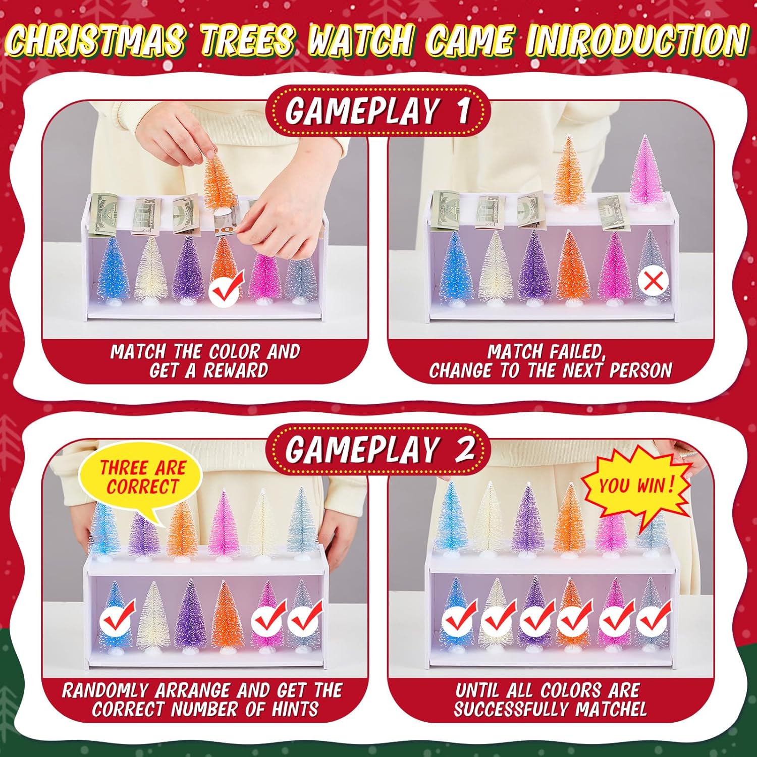 13 Pcs Color Matching Game Kit Fun Challenge Group Family Adults Activity Indoor Outdoor For Adults Birthday Party Supplies