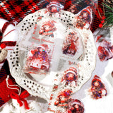 6 Rolls Christmas Washi Tape Set Pet Christmas Tape Stickers For Journaling, Scrapbooking, Decorative Tape For Diy Crafts Supplies Junk Journal Wide Washi Tape (Xmas 2)