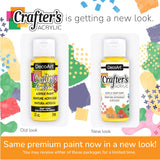 DecoArt Crafter’s Acrylic Paint Set – Popular Colors, 18 Bottles (2 fl oz) – Easy Craft Paints, Classrooms, Art Projects & DIY Crafts