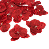 3.9" Artificial Orchid Flower Heads, 40 Pack Silk Phalaenopsis Fake Butterfly Orchid Heads For Wedding Floral Bouquet Decor Diy Craft Making, Red