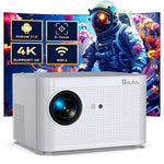 Smart Projector, Projector With Wifi And Bluetooth 5.2, Support 4K Native 1080